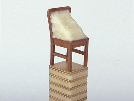 Wax Chair for Beuys (Wood, beeswax)